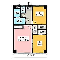 ロイヤルハートピア郷津　Ａ  ｜ 三重県松阪市郷津町（賃貸マンション2LDK・4階・58.50㎡） その2