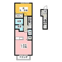 パイナス  ｜ 三重県松阪市嬉野黒田町（賃貸アパート1LDK・2階・41.98㎡） その2