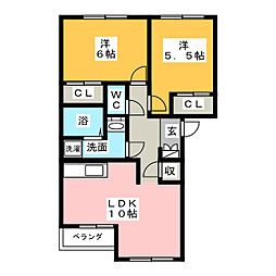 間取図画像 2LDK