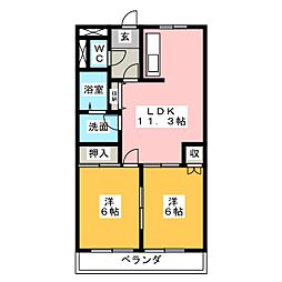 間取図画像 2LDK