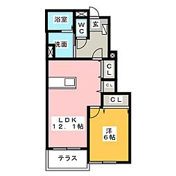 間取図画像 1LDK