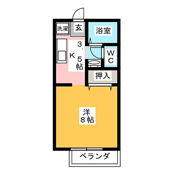 メゾン・ウエストリバーIIＢ棟 ｜三重県名張市蔵持町原出(賃貸アパート1K・1階・27.08㎡)の写真 その2