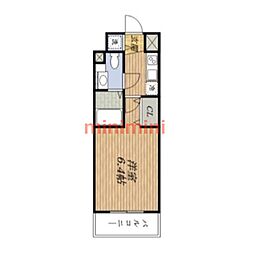 ファミーユ千里山西 1Kの間取図画像