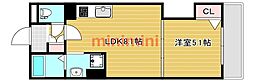 セレニティ豊川 1LDKの間取図画像