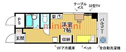 安田第3ビル ワンルームの間取図画像