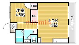 ミタカハイツ 2LDKの間取図画像