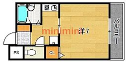 NASA望月 1Kの間取図画像