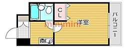 ネバーランド21 1Kの間取図画像