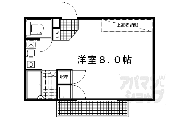 京都府京都市左京区一乗寺薬師堂町(賃貸マンション1R・1階・19.87㎡)の写真 その2