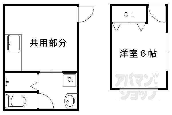 ハウスＩＣＨＩＤＡ B｜京都府京都市北区上賀茂蝉ケ垣内町(賃貸アパート1R・1階・11.00㎡)の写真 その2