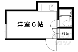 ハイツ紫峯 ワンルームの間取図画像