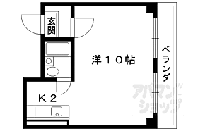 京都府京都市中京区寺町竹屋町通西入ル甘露町（賃貸マンション1K・5階・28.00㎡） その2