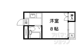 メゾン加後 1Kの間取図画像
