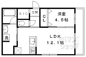 カーサ・フェリーチェ北山 202 ｜ 京都府京都市北区上賀茂豊田町（賃貸マンション1LDK・2階・41.00㎡） その2