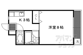 京都府京都市左京区一乗寺北大丸町（賃貸マンション1K・3階・18.35㎡） その2