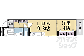 京都府京都市上京区一条通御前通東入西町（賃貸マンション1LDK・2階・35.90㎡） その2