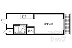 コルザカワムラビル 1Kの間取図画像