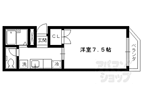 ＭｉｓｓｉｎｇＮ．Ｍ． 201 ｜ 京都府京都市左京区松ケ崎木ノ本町（賃貸マンション1K・2階・23.10㎡） その2