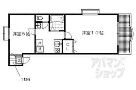 京都府京都市左京区北白川大堂町（賃貸マンション2K・2階・31.68㎡） その2