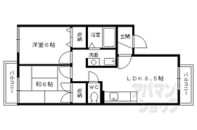 セジュール柿ノ木 102 ｜ 京都府京都市北区西賀茂柿ノ木町（賃貸アパート2LDK・1階・45.00㎡） その2