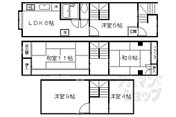 衣笠街道町貸家