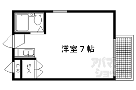 京都府京都市左京区吉田神楽岡町（賃貸マンション1R・2階・17.28㎡） その2