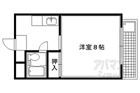 京都府京都市左京区岩倉幡枝町（賃貸マンション1K・3階・22.75㎡） その2