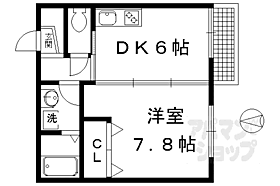 プティ・フォーレ 202 ｜ 京都府京都市左京区松ケ崎桜木町（賃貸アパート1DK・2階・34.78㎡） その2