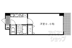 ドミトリィ御池 1Kの間取図画像