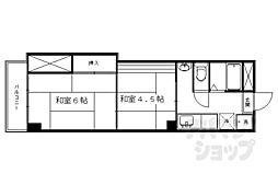 中嶋マンション 2Kの間取図画像