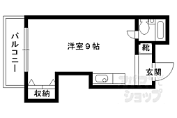 ベルヴィナダ ワンルームの間取図画像