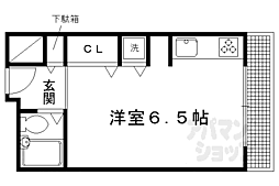 ブルーベル ワンルームの間取図画像