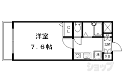 ナ・サンタ・パイス北山 1Kの間取図画像