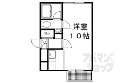 フォーブル花ノ坊 ワンルームの間取図画像