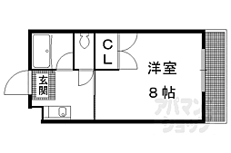 Mirei紫野 1Kの間取図画像
