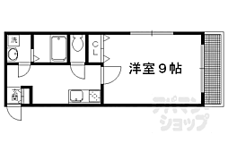 喜ど哀楽 1Kの間取図画像