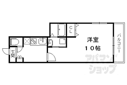アドバンス京都北大路レフィナード 1Kの間取図画像