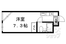 キャニオンテラス3 ワンルームの間取図画像