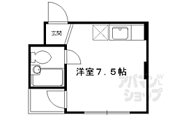 プラザクレバー3 ワンルームの間取図画像