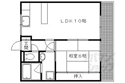 レジデンス了以苑 1LDKの間取図画像