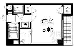 ふるーる北山 1Kの間取図画像
