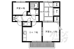 ラフィーネ北山 1SLDKの間取図画像