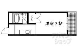 ガーディンクリス 1Kの間取図画像