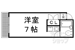 カーサヒロ ワンルームの間取図画像