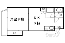 ハウスジュン 1DKの間取図画像