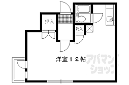 メゾン福島 ワンルームの間取図画像