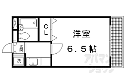 北野スタディー 1Kの間取図画像