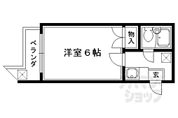 ラシャンブル 1Kの間取図画像