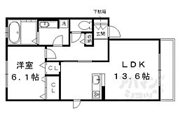 プレシャスファミリー北山 1LDKの間取図画像