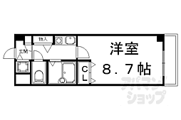 アローズマンション 1Kの間取図画像